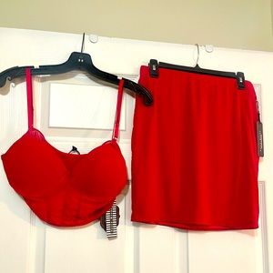 Red two piece (sold)